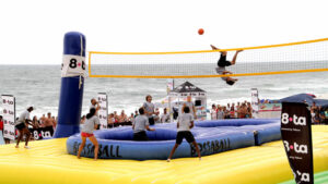 telecom brand activation bossaball 8ta