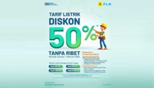 tarif listrik diskon 50 persen