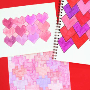 heart tessellations square 1