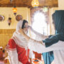 two muslim women restaurant