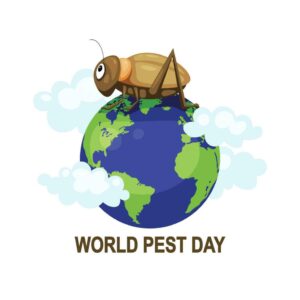world pest day background free vector