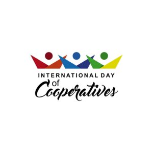 international day of cooperatives celebration template design illustration vector