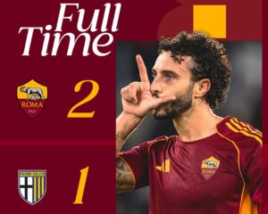 another win! daje roma 🔥🔥🔥#asroma #romaparma