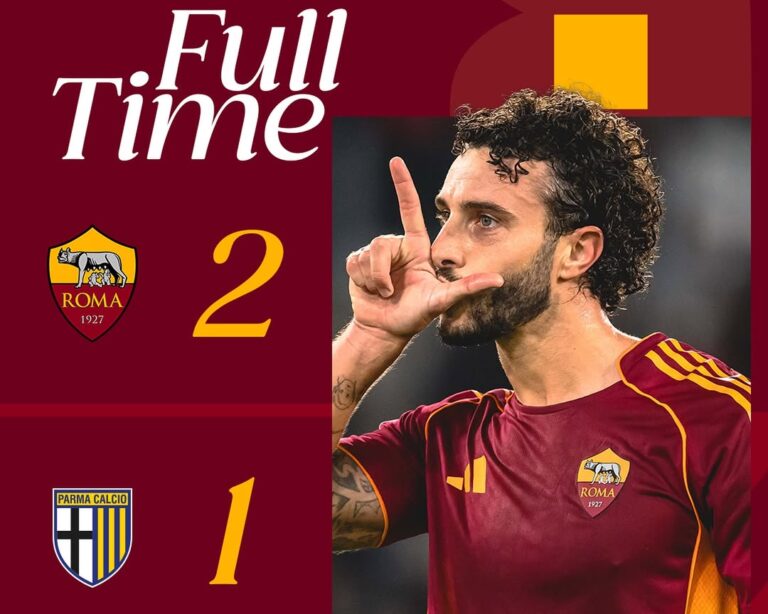 another win! daje roma 🔥🔥🔥#asroma #romaparma