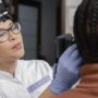 close up doctor checking patient