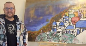 artist using cremation ashes in 'unique' memorial paintings