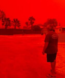 langit merah australia