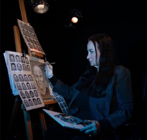 lois gibson drawing a sketch gwr