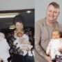 bronwyn and jack being held by their mothers in 1994 now hold their own swns