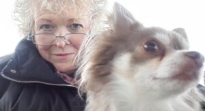 kristine richards with dog swns
