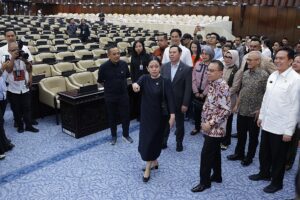 puan maharani mengecek persiapan