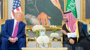 putra mahkota saudi trump anadolu