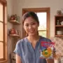 woman pointing at instant noodles 202608290827