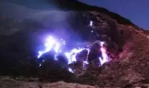 blue fire papandayan