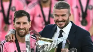 messi beckham afp