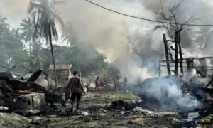 pasar myanmar dibom afp