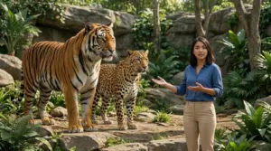 presenter showing tiger and leopard 20260921092325