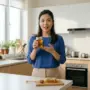 woman presenting jar of honey 20261026101854